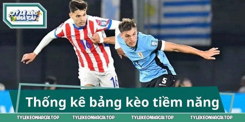 Thống kê bảng kèo tiềm năng trận Paraguay - Úc